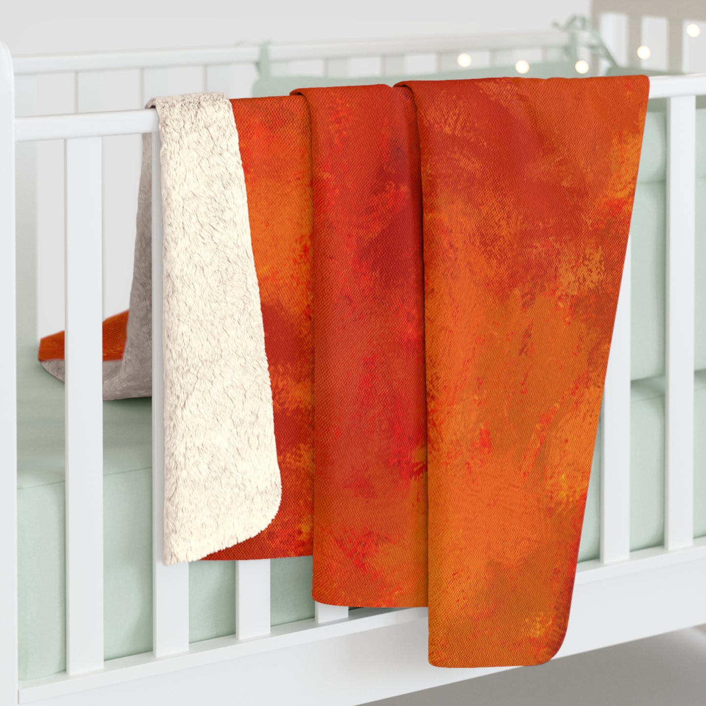 Cozy Autumn Sherpa Fleece Blanket