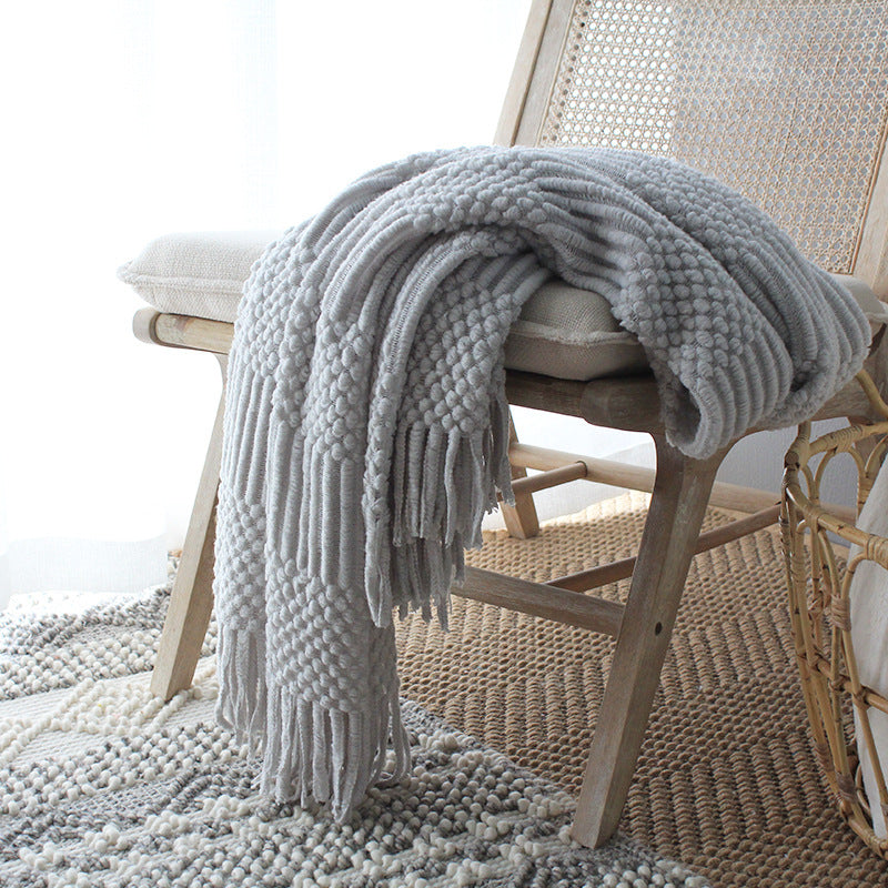 Nordic Soft Knitted Blanket Woolen Blanket