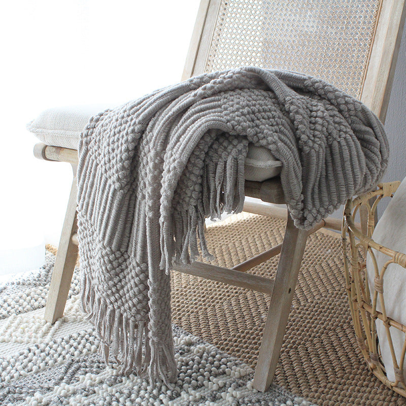 Nordic Soft Knitted Blanket Woolen Blanket