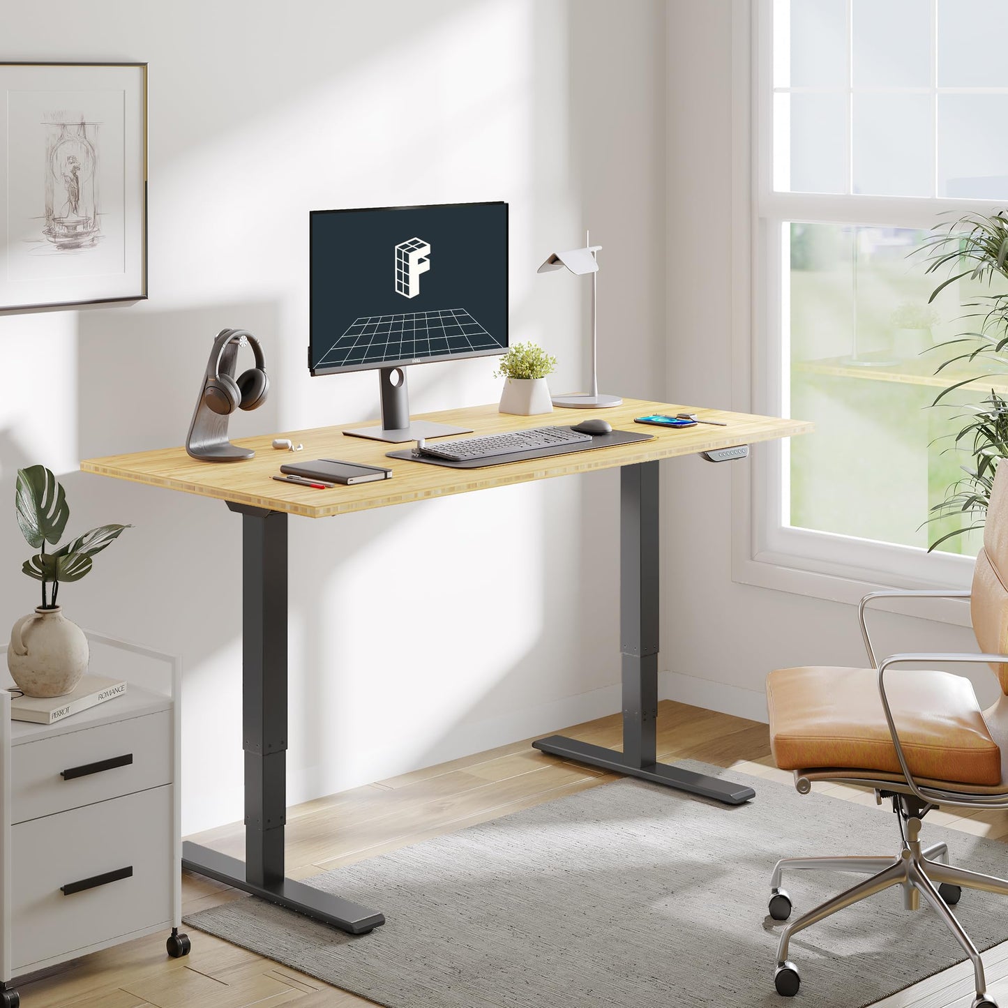 The Foundation of Your New Energy FLEXISPOT E6 MAX Bamboo Dual Motor 3 Stages Standing Desk