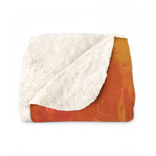 Cozy Autumn Sherpa Fleece Blanket