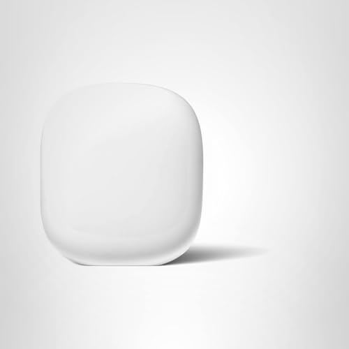 Google Nest WiFi Pro - Wi-Fi 6E - Reliable Home Wi-Fi System with Fast Speed and Whole Home Coverage - Mesh Router - Snow