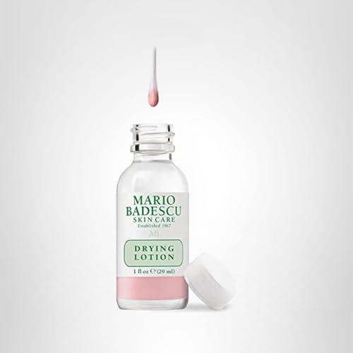 Mario Badescu Drying Lotion for All Skin Types| Blemish Spot Treatment with Salicylic Acid and Sulfur | Dries Surface Blemishes | 1 Fl Oz