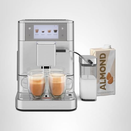 KitchenAid Fully Automatic Espresso Machine KF8 with Milk Attachment and Plant Based Milk Options, KES8558SX, Stainless Steel