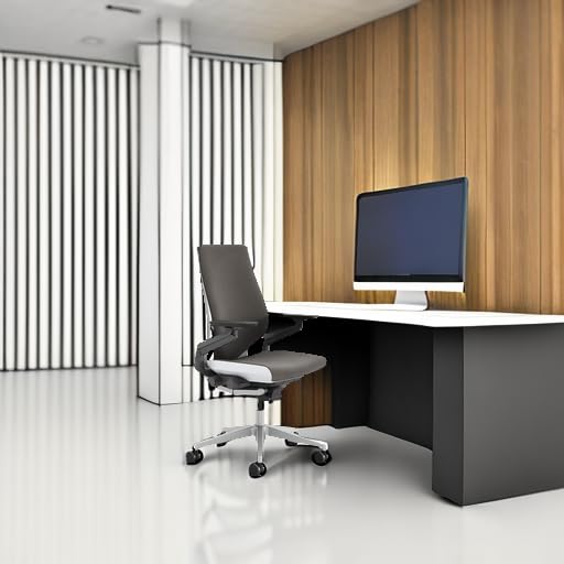 Steelcase Gesture Ergonomic Office Chair: 360° Armrests, Fully Adjustable Work Chair for Desk (Graphite Gray Fabric)