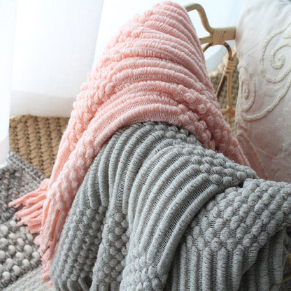 Nordic Soft Knitted Blanket Woolen Blanket