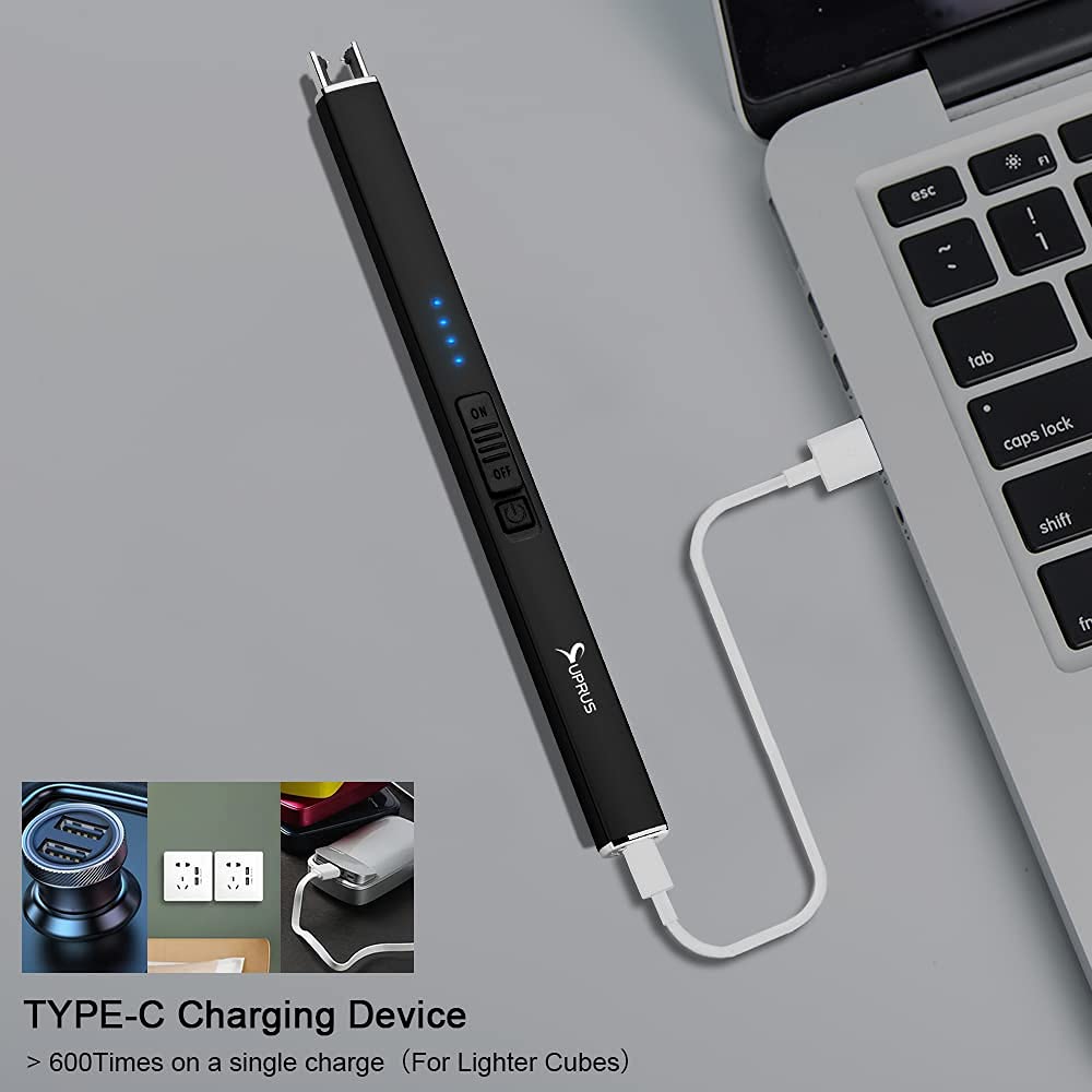 Windproof Flameless Arc Lighter — Rechargeable & Safe