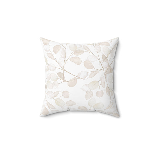 Elegant Botanical Print Pillow - Modern Home Decor, Leaf Design Cushion, Cozy Living Room Accent, Gift for Nature Lovers, Sofa Pillow