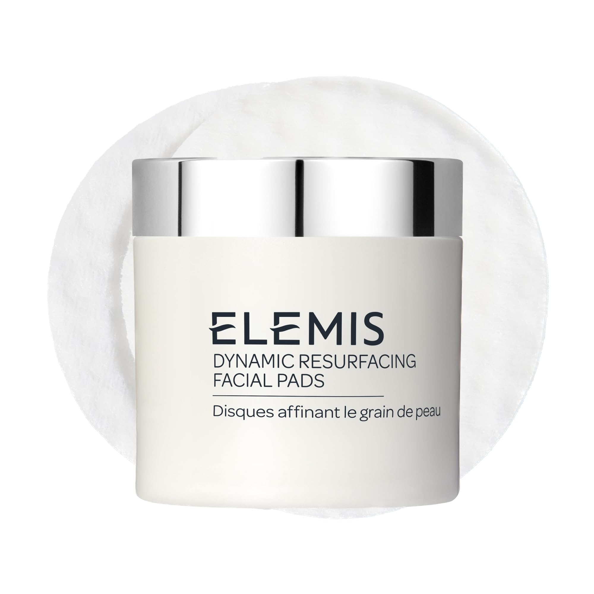 ELEMIS Dynamic Resurfacing Facial Pads - Blackhead Refining Treatment - Gentle Daily Skin Resurfacer - Lactic Acid, Tri-Enzyme - 60-Count Jar