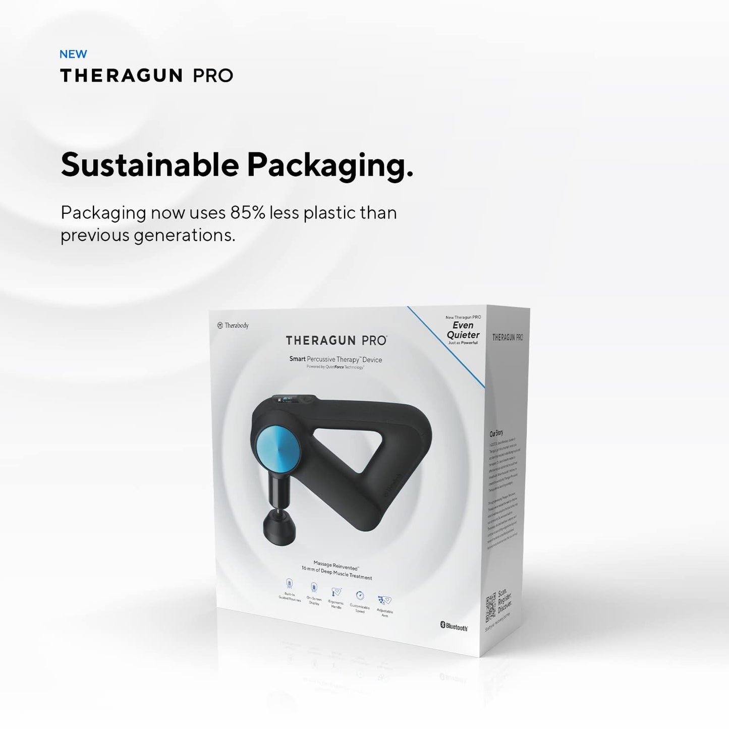 TheraGun PRO (5th Gen) - Bluetooth Deep Tissue Percussion Massager Gun for Full Body Pain Relief & Circulation (Black)