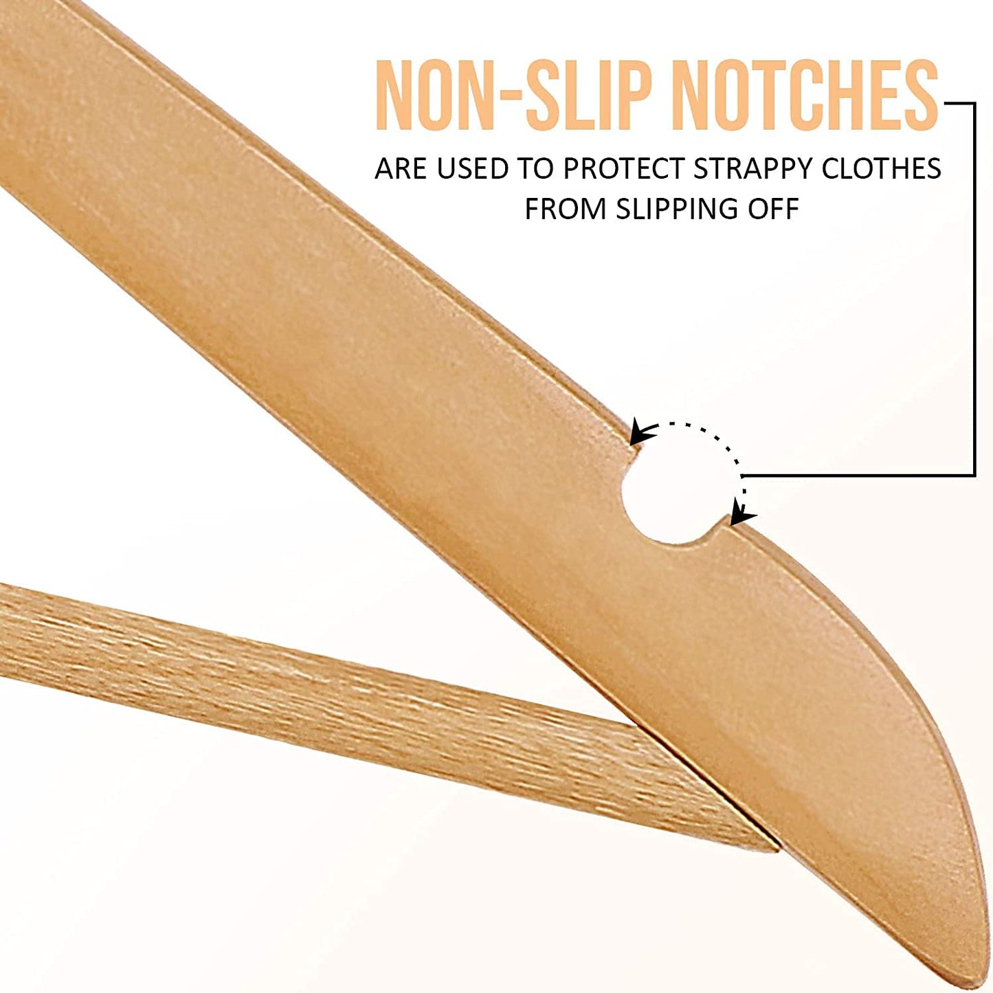 Utopia Home Premium Wooden Hangers 30 Pack - Heavy Duty & Durable Coat Hanger