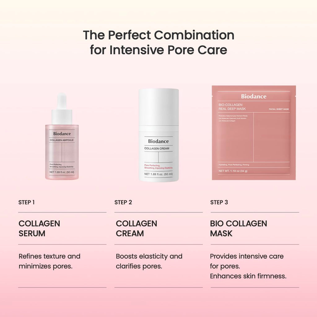 BIODANCE Bio-Collagen Real Deep Mask, Hydrating Overnight Hydrogel Mask, Pore Minimizing, Elasticity, Plumping Improvement, Korean Skincare, Stocking Stuffers for Teen Girls | 1.19oz(34g) x 4ea