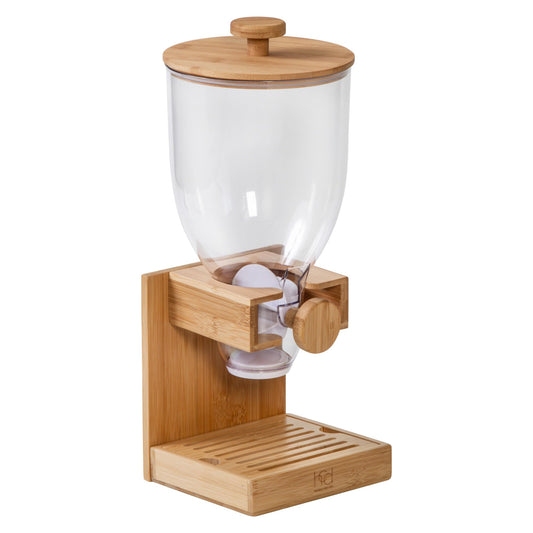Bamboo Cereal Dispenser for a Clean, Organized Kitchen
