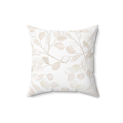 Elegant Botanical Print Pillow - Modern Home Decor, Leaf Design Cushion, Cozy Living Room Accent, Gift for Nature Lovers, Sofa Pillow
