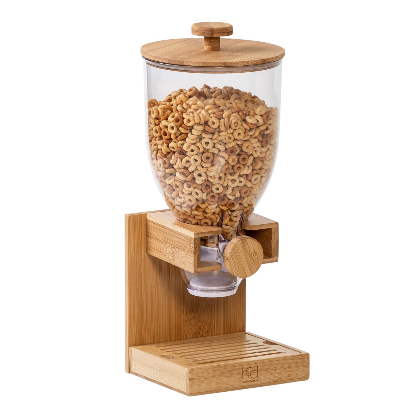 Bamboo Cereal Dispenser for a Clean, Organized Kitchen