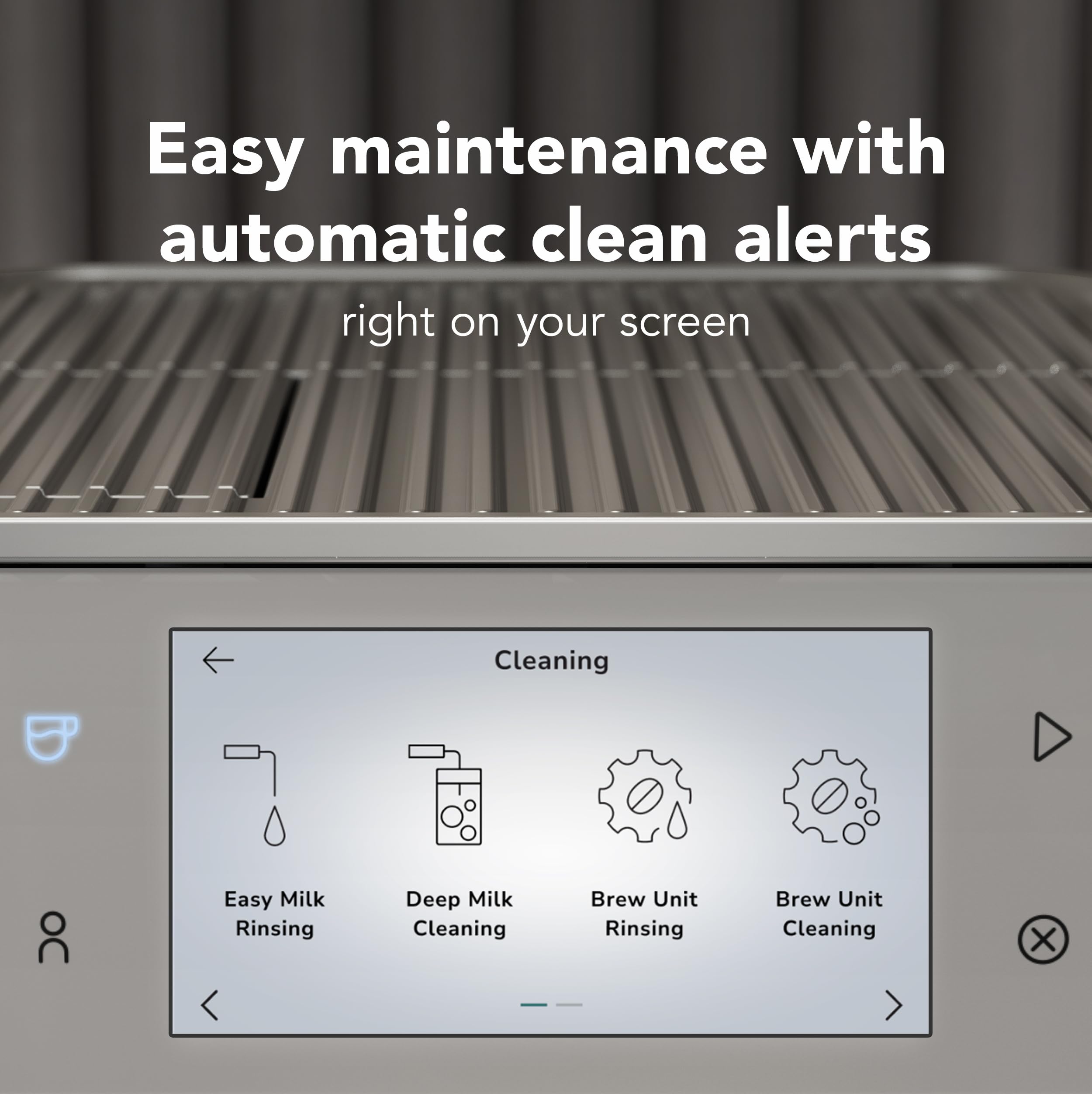 KitchenAid Fully Automatic Espresso Machine KF8 with Milk Attachment and Plant Based Milk Options, KES8558SX, Stainless Steel