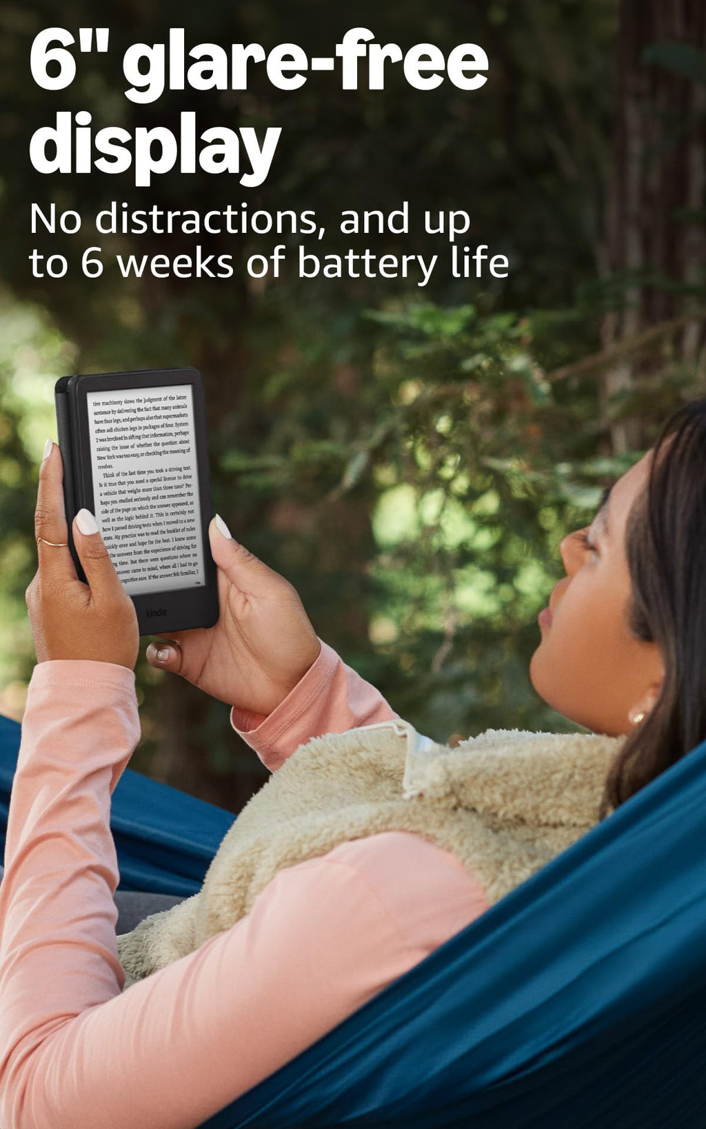 Amazon Kindle 16 GB (newest model) - Lightest and most compact Kindle, now with faster page turns, and higher contrast ratio, for an enhanced reading experience - Matcha