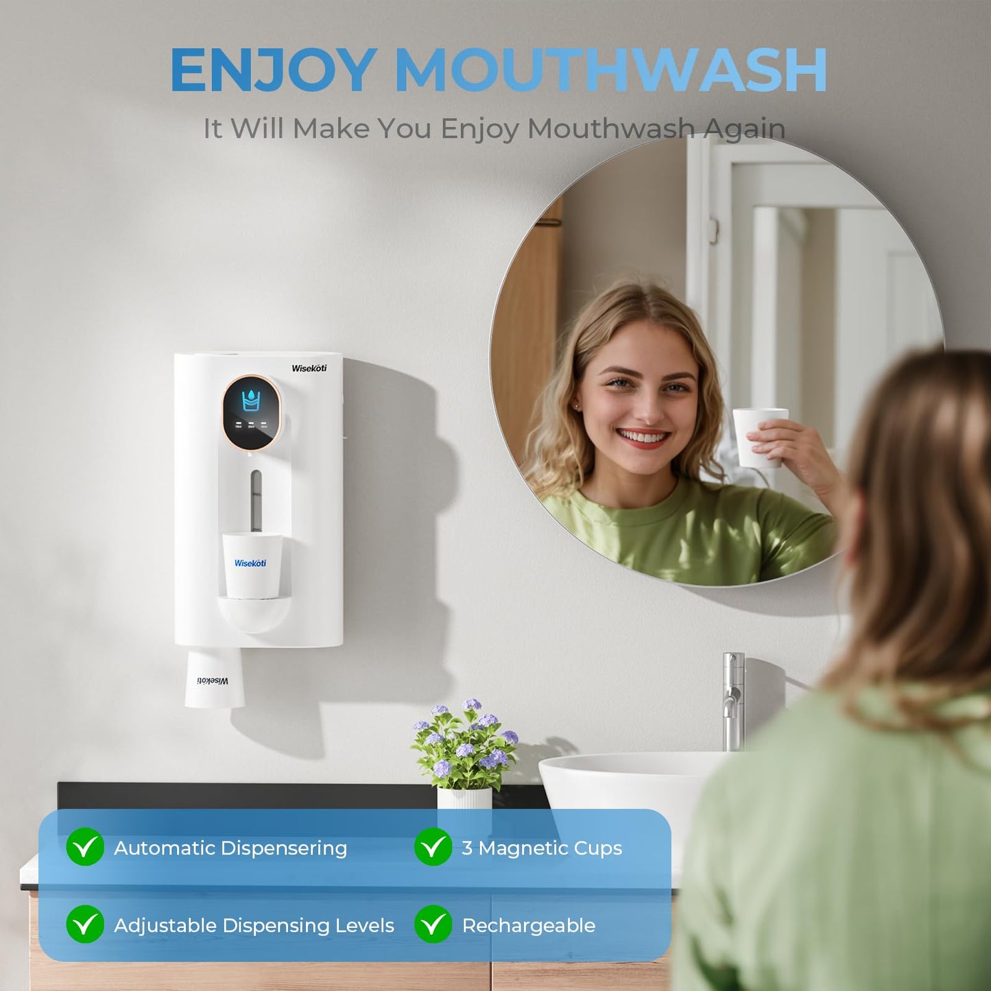 Wisekoti S7 Automatic Mouthwash Dispenser
