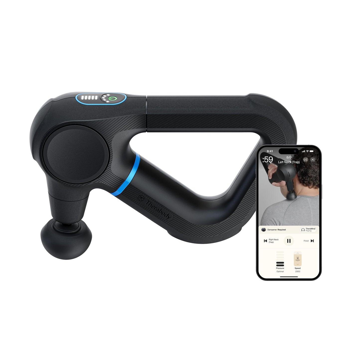 TheraGun Prime (6th Gen) Percussion Massage Gun by Therabody – Deep Tissue Personal Massager for Muscle Recovery & Pain Relief
