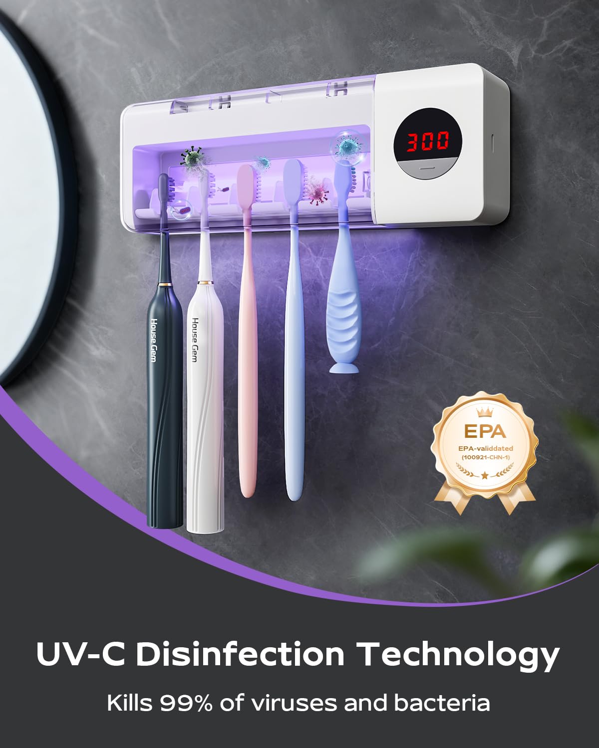 HouseGem Toothbrush Holder