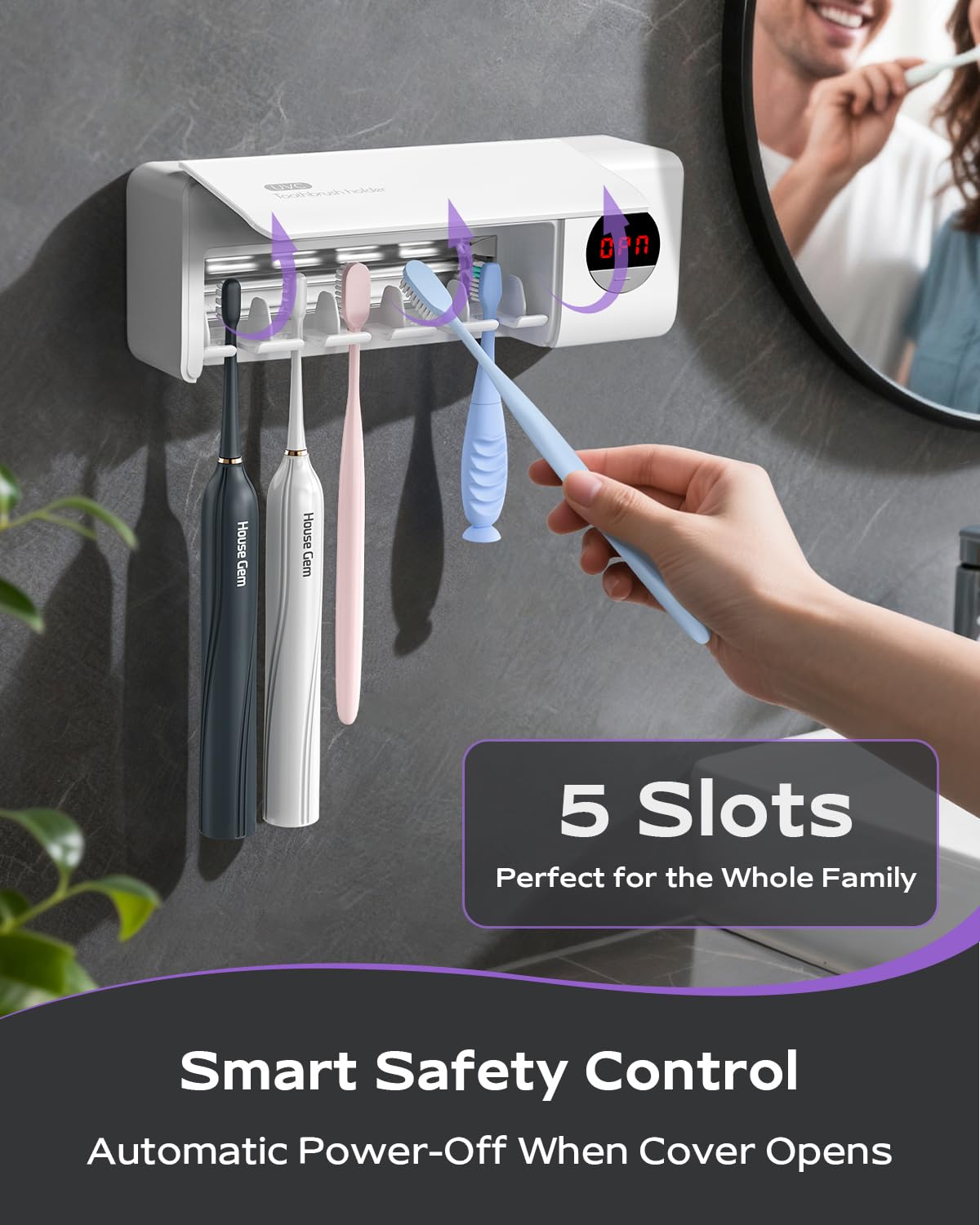 HouseGem Toothbrush Holder