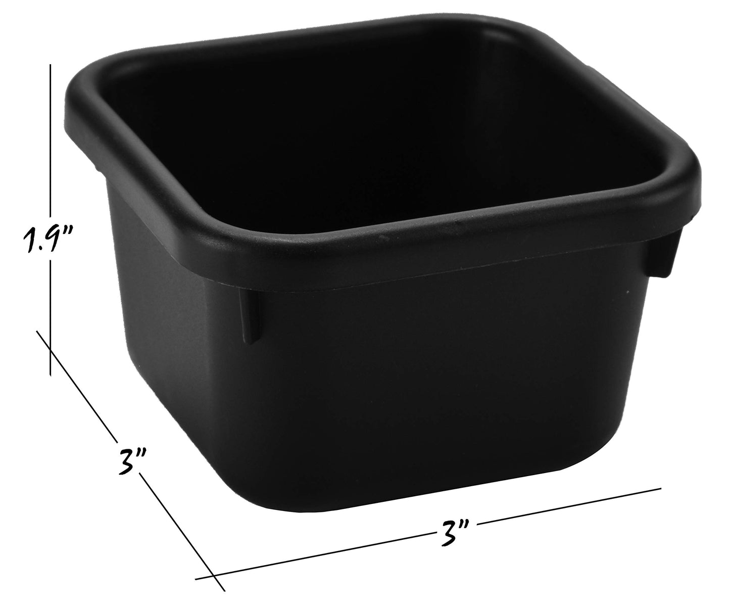 Masirs Interlocking Drawer Organizer Bins (8-Piece Set, Black) – Durable Plastic Trays for Custom Desk, Vanity & Tool Box Organization