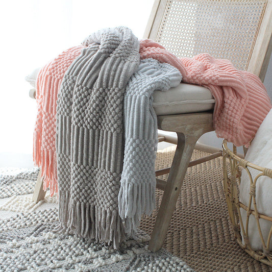 Nordic Soft Knitted Blanket Woolen Blanket
