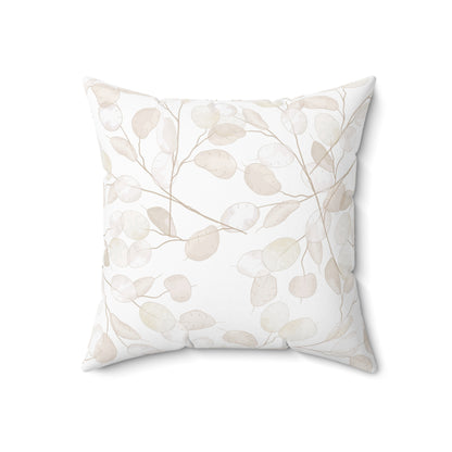 Elegant Botanical Print Pillow - Modern Home Decor, Leaf Design Cushion, Cozy Living Room Accent, Gift for Nature Lovers, Sofa Pillow