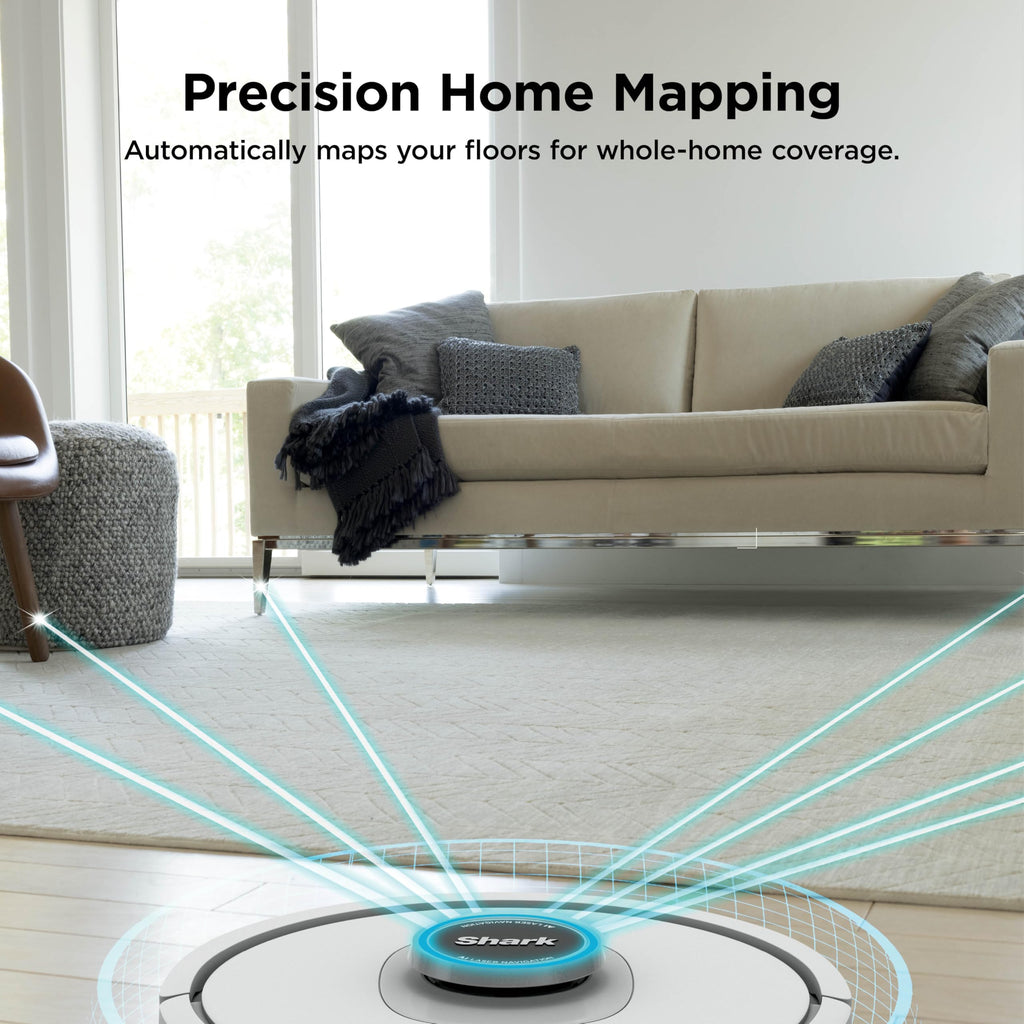 Shark AI Ultra Voice Control Robot Vacuum with Matrix Clean Navigation, Home Mapping, 60-Day Capacity, XL Self-Empty Base for Homes with Pets, Carpet & Hard Floors, Cool Grey