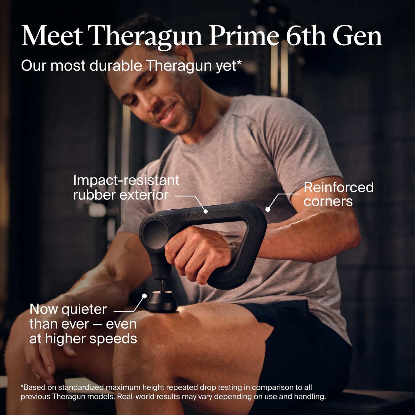 TheraGun Prime (6th Gen) Percussion Massage Gun by Therabody – Deep Tissue Personal Massager for Muscle Recovery & Pain Relief