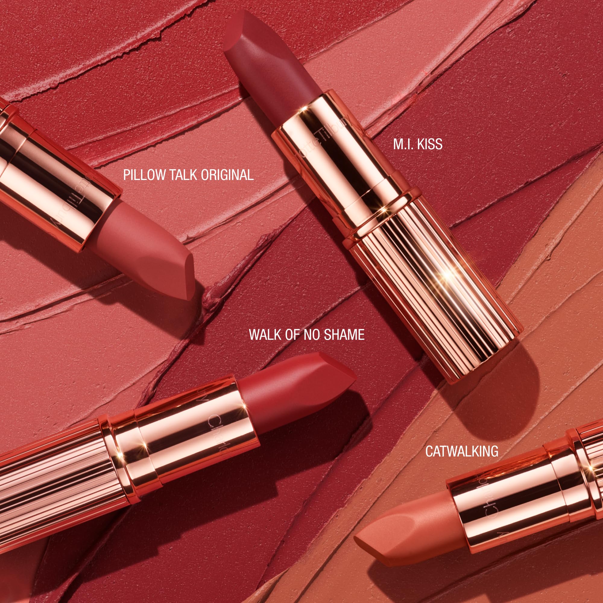 Charlotte Tilbury Matte Revolution Lipstick - Long Lasting, Matte Lipstick with Buildable Color & Lip-Loving Ingredients - Creamy, Easy to Blend Formula - Pillow Talk Original
