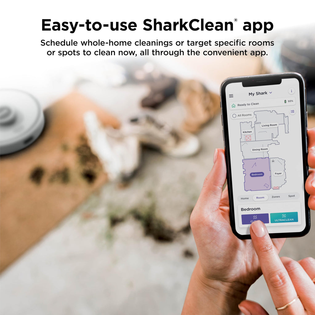 Shark AI Ultra Voice Control Robot Vacuum with Matrix Clean Navigation, Home Mapping, 60-Day Capacity, XL Self-Empty Base for Homes with Pets, Carpet & Hard Floors, Cool Grey