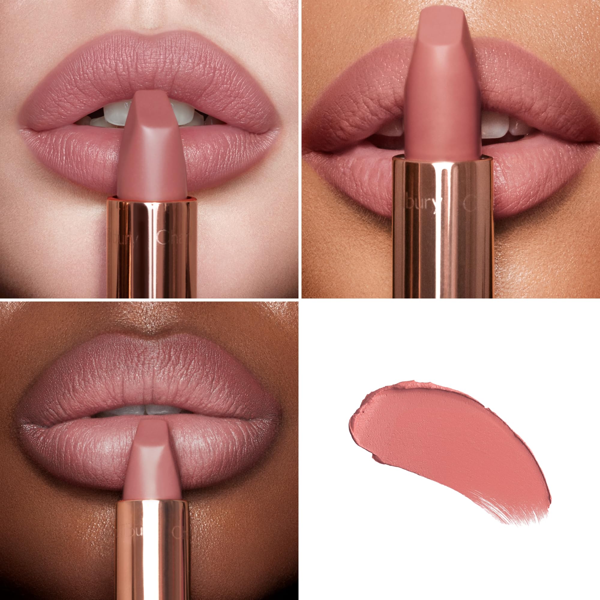 Charlotte Tilbury Matte Revolution Lipstick - Long Lasting, Matte Lipstick with Buildable Color & Lip-Loving Ingredients - Creamy, Easy to Blend Formula - Pillow Talk Original