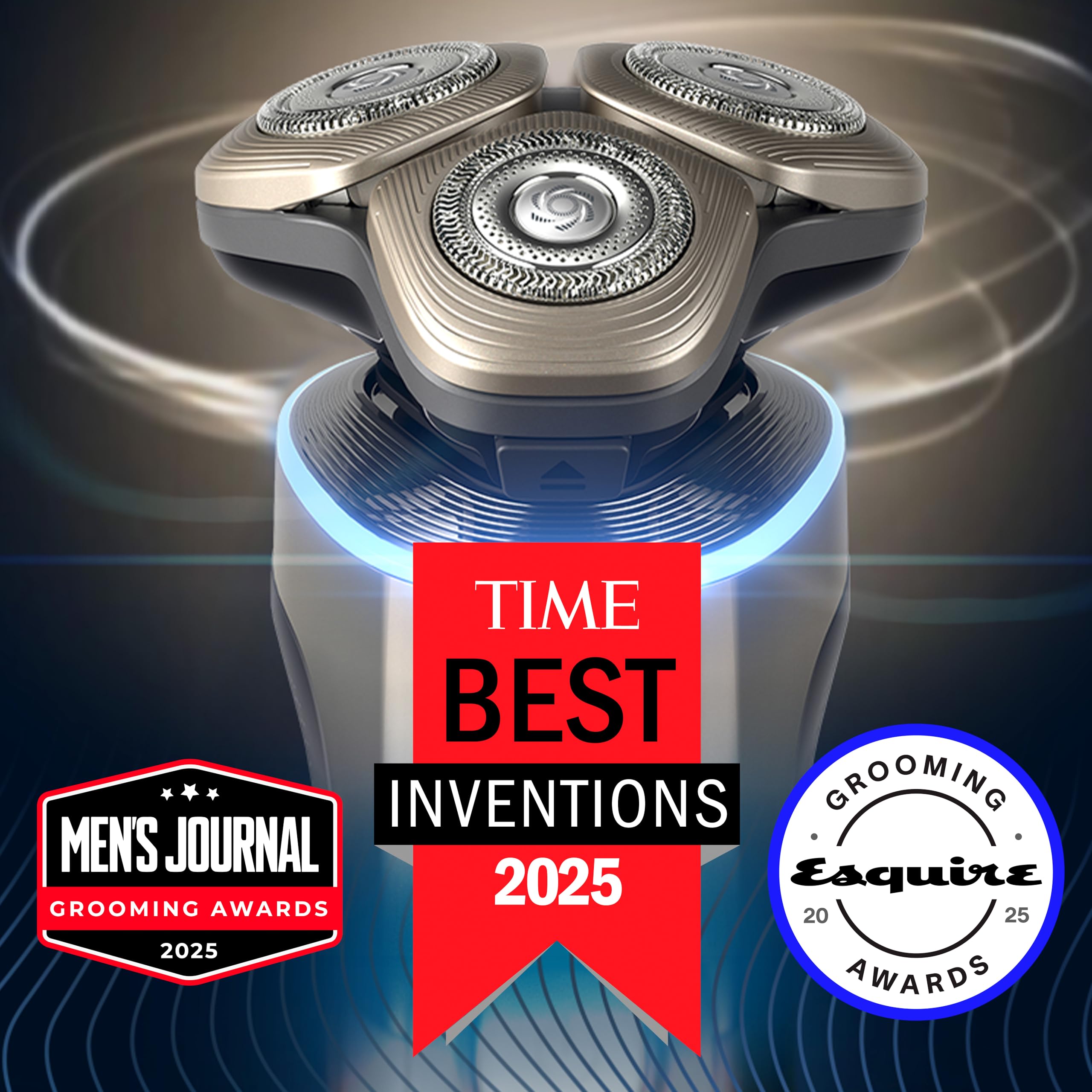 Philips Norelco Shaver i9000 Prestige Ultra, Wet & Dry Electric Shaver, Adriatic, SenseIQ Pro Technology, Triple Lift & Cut System, 360 Rotating NanoTech Precision Blades, Precision Trimmer, XP9401/92