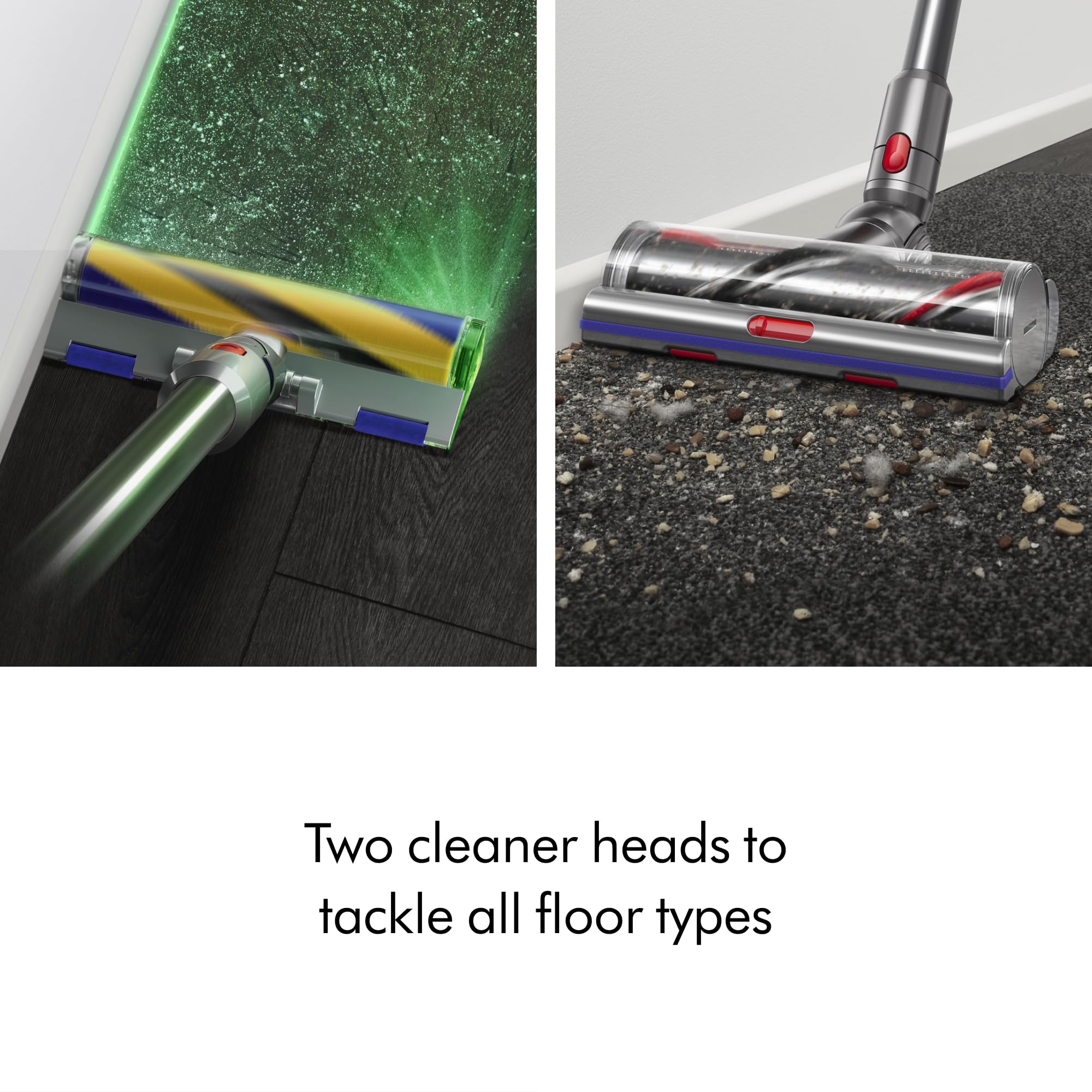 Dyson V15 Detect Plus Cordless Vacuum, Illumination Reveals dust, 240AW, 3 Power Modes, Up to 60 Minutes,² Deep Cleans Hard Floors and Carpets, Detangles pet Hair, Converts to Handheld