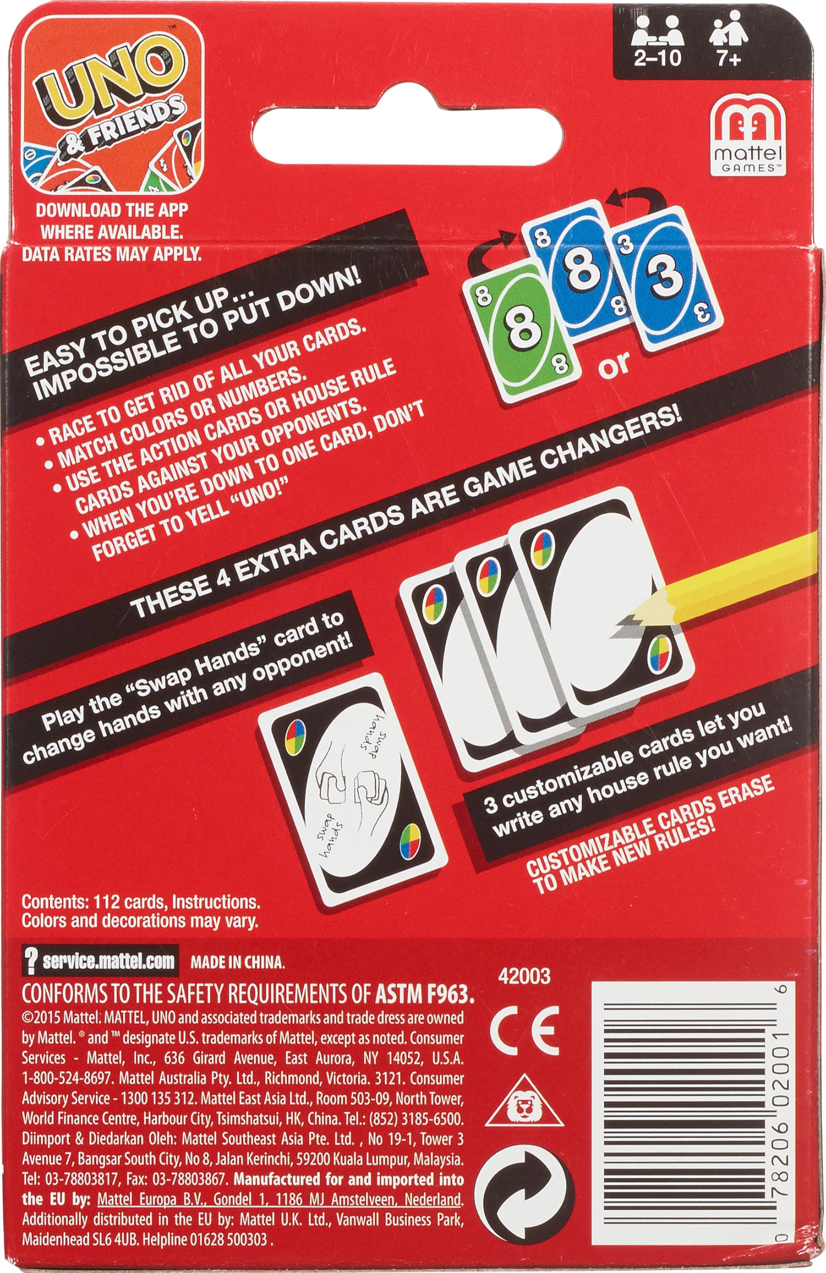 Mattel Games UNO Card Game in Travel & Storage Tin for Kid, Adult & Family Nights & Parties, Color Blind Accessible & Customizable Deck (Amazon Exclusive)