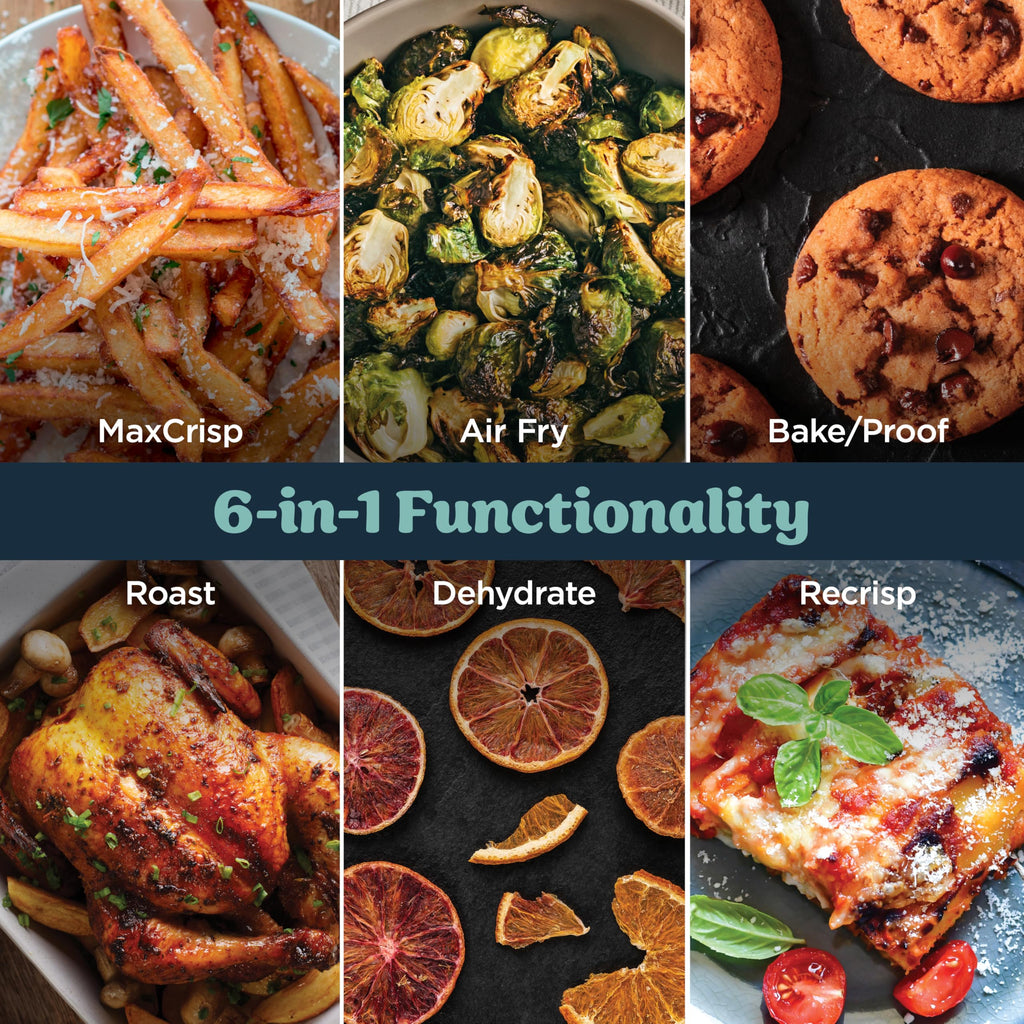 Ninja Crispi Pro 6-in-1 Glass Air Fryer | 6qt & 2.5qt Glass Containers with Storage Lids | Non-Toxic | Meal Prep, Microwave, Freezer & Dishwasher Safe | Air Fry, Bake & More | Cyberspace | AS101CY